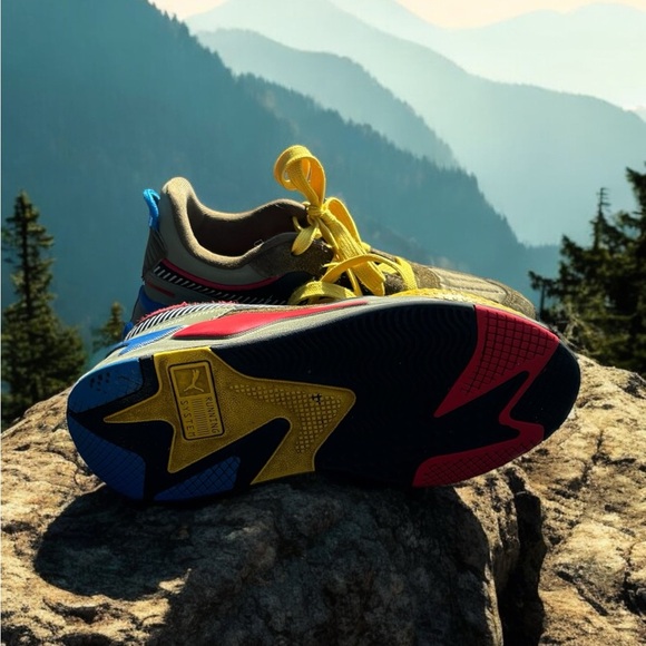 Puma Boys Shoes. RS-X Low Deep Lichen Green. Size 2. - Picture 5 of 8